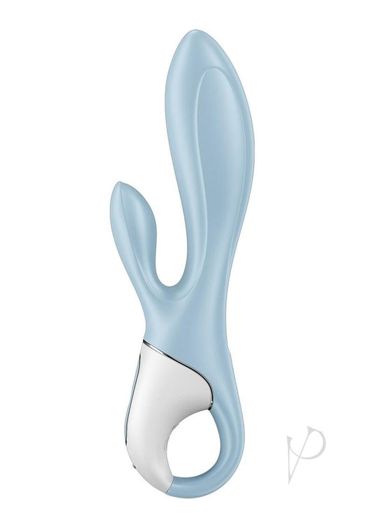 Satisfyer Air Pump Bunny 1 Rechargeable Silicone Rabbit Vibrator - Blue/White