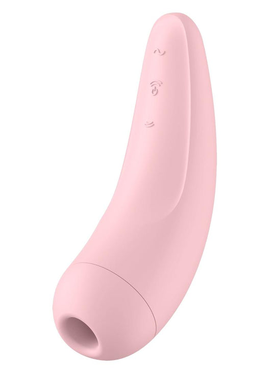 Satisfyer Curvy 2+ Rechargeable Silicone Clitoral Stimulator - Pink