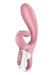 Satisfyer Hug Me Rechargeable Silicone Vibrator with Clitoral Stimulation