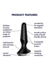 Satisfyer Plug-Ilicious 2 Silicone Vibrating Anal Plug