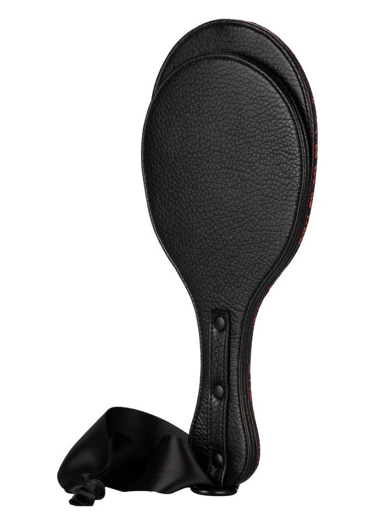 Scandal Round Double Paddle - Black/Red