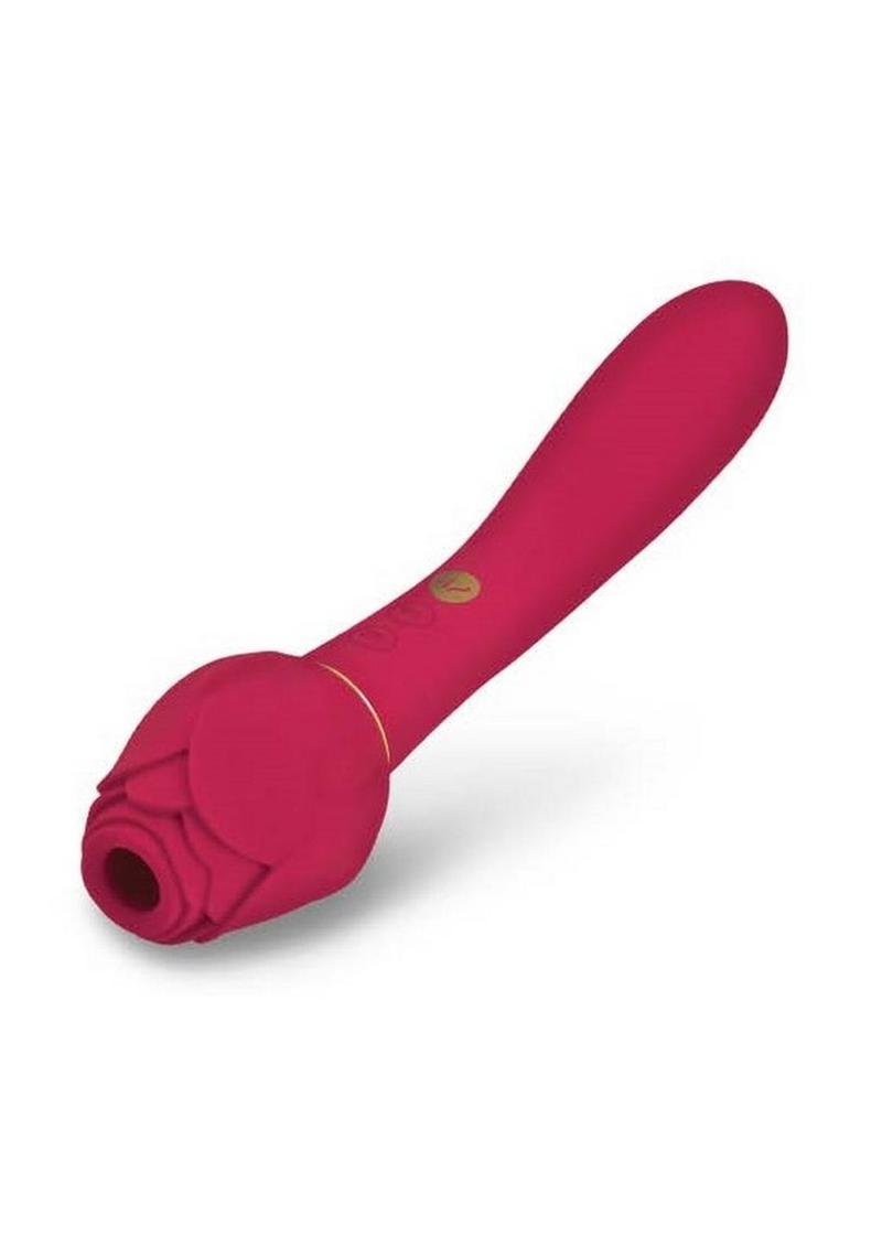 smooth G spot vibrator combining suction and vibration for women