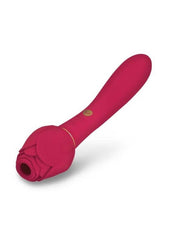 smooth G spot vibrator combining suction and vibration for women