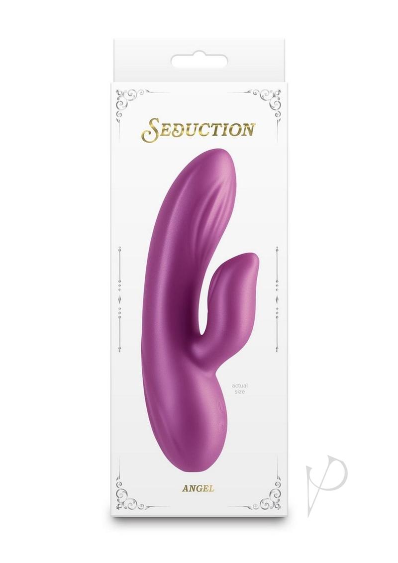 Seduction Angel Rechargeable Silicone Rabbit Vibrator - Magenta/Pink