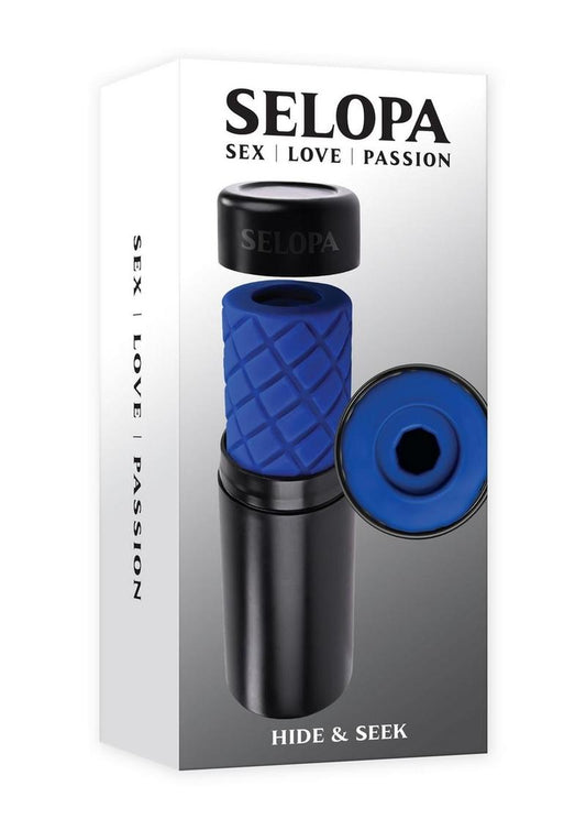 Selopa Hide and Seek Stroker - Black/Blue