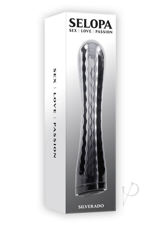 Selopa Silverado Rechargeable Silicone Vibrator - Silver