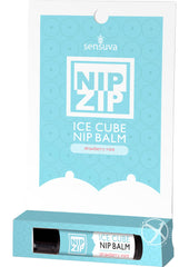 Sensuva Nip Zip Ice Cube Nip Balm Strawberry Mint Flavor