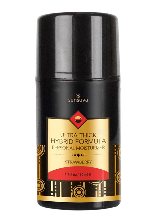 Sensuva Ultra Thick Hybrid Personal Moisturizer Strawberry Flavored Lubricant - 1.7oz