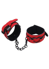 Sex and Mischief Amor Handcuffs - Black/Rose Gold