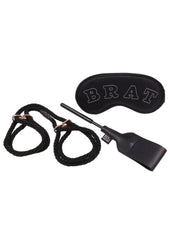 Sex and Mischief Knotty Brat Kit - Black/Rose Gold