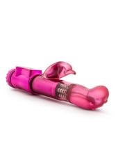 Silicone rabbit vibrator with clitoral dolphin stimulator