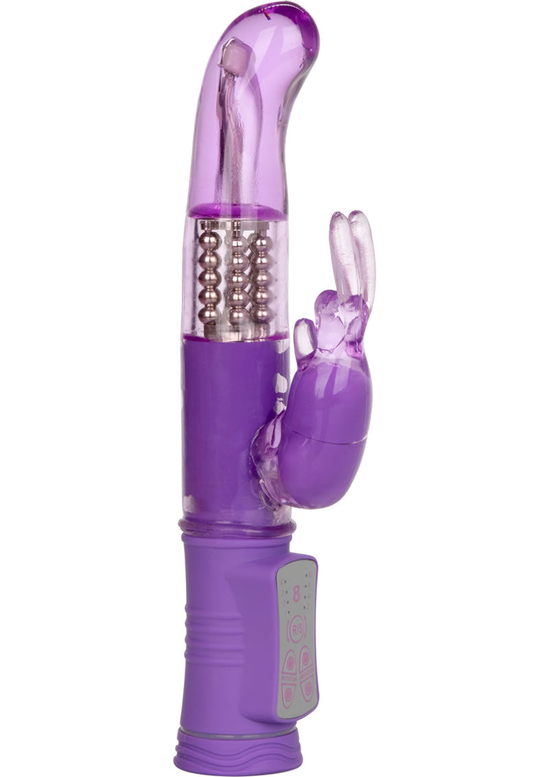 Shane's World Jack Rabbit G Beaded Vibrator - Purple