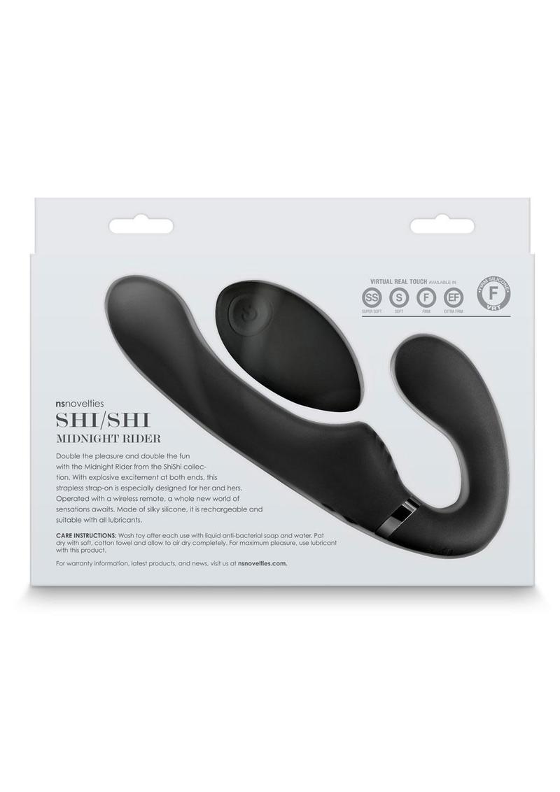 Shi/Shi Midnight Rider Rechargeable Silicone Dual End Strapless Strap-On
