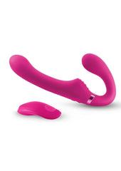 Shi/Shi Midnight Rider Rechargeable Silicone Dual End Strapless Strap-On - Pink