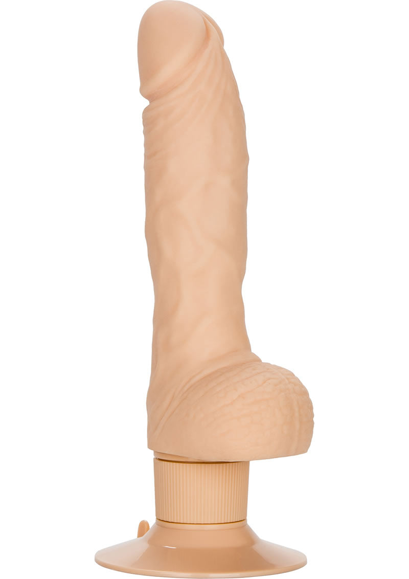 Shower Stud Super Stud Vibrating Dildo - Vanilla/White