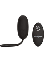 Silicone Rechargeable Egg with Remote Control - Black