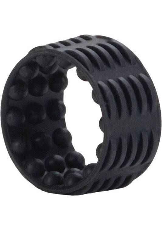 Silicone Reversible Enhancer Cock Ring - Black