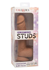 Silicone Studs Dual Density with Suction Cup Base - Chocolate - 6.25in