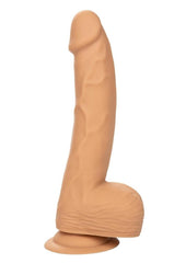 Silicone Studs Realistic Dildo - Vanilla - 8in