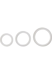 Silicone Support Rings Cock Rings - Clear - 3 Piece Set