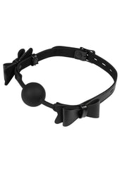 Sincerely Bow Tie Ball Gag - Black