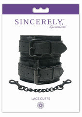 Sincerely Wrist Lace Cuffs - Black