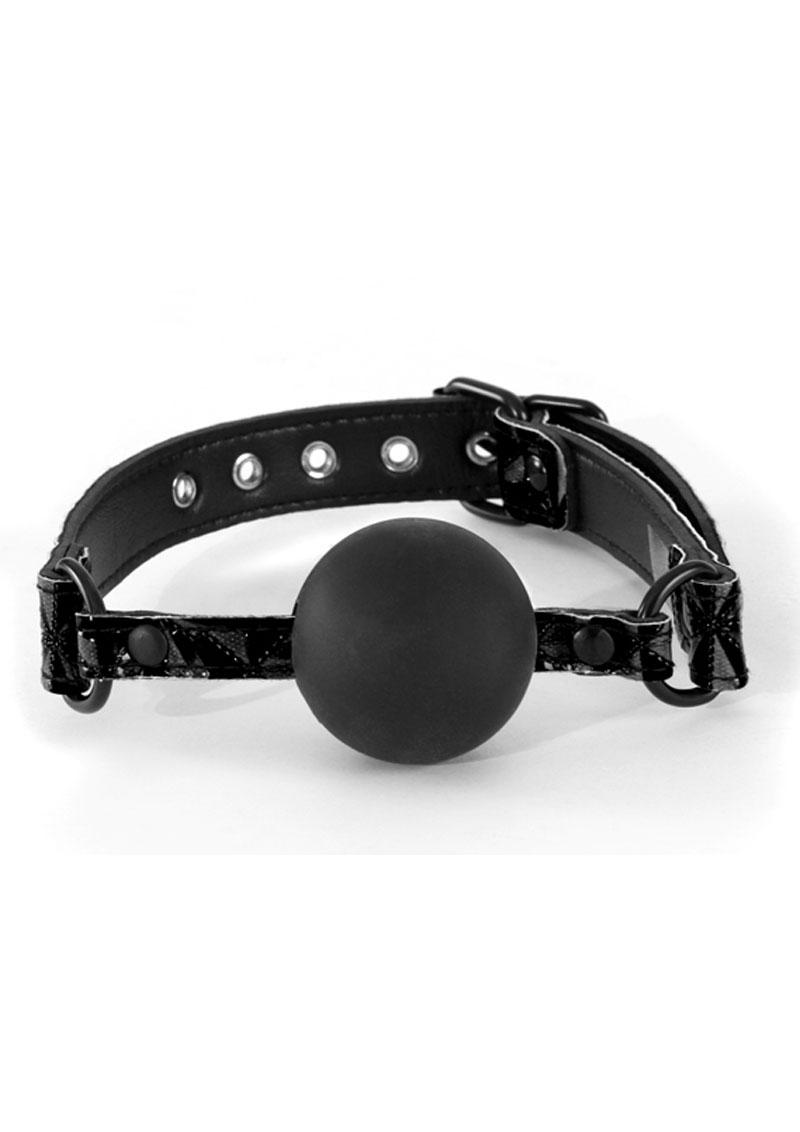 Sinful Silicone Ball Gag - Black