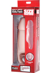 Size Matters Really Ample Wide Penis Enhancer Sheath - Vanilla