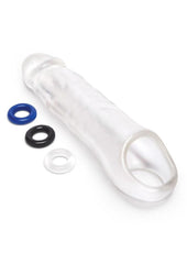 Size Up Extra Girthy Clear View Penis Extender with Ball Loop