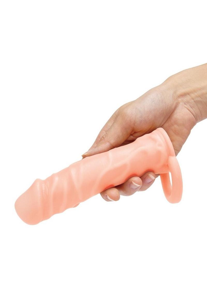 Size Up Silicone Realistic Penis Extender with Ball Loop