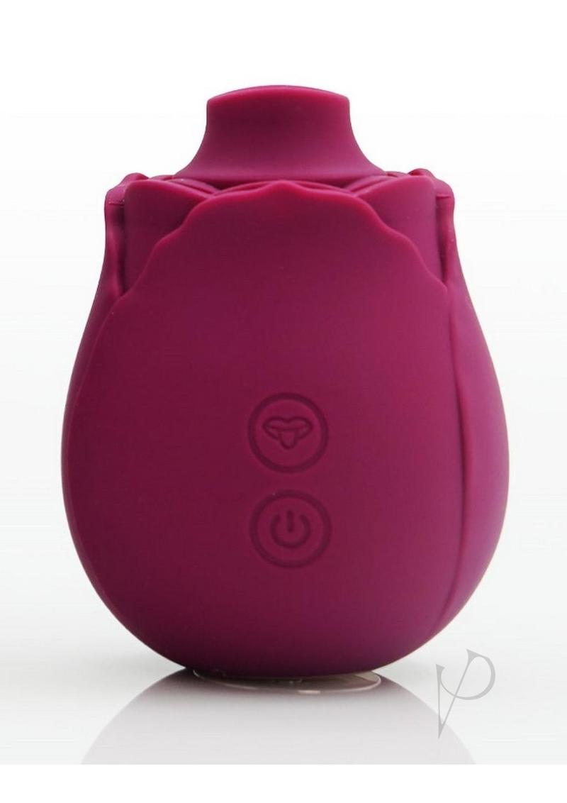 Skins Rose Buddies Rose Flutterz Rechargeable Silicone Clitoral Vibrator - Purple