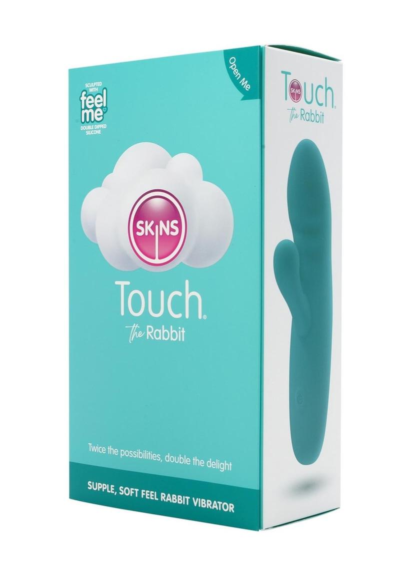 Skins Touch The Rabbit Rechargeable Silicone Vibrator - Teal