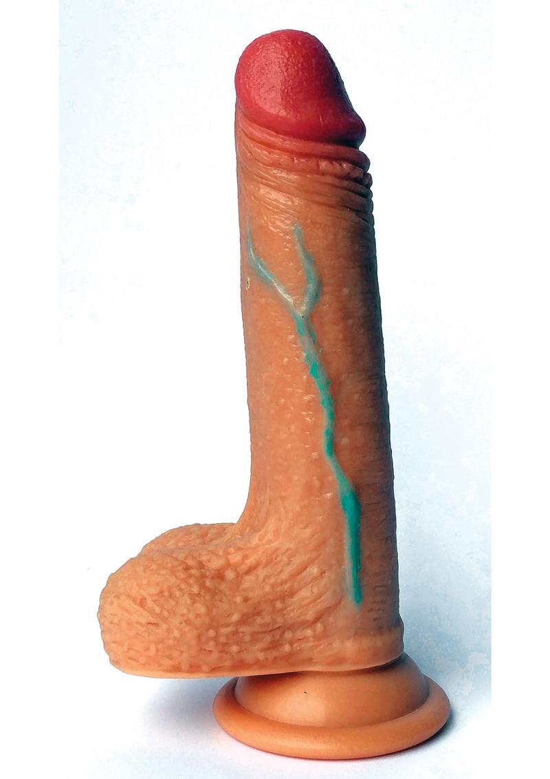 Skintastic So Vein Realistic Dildo with Balls Waterproof - Vanilla - 6.5in