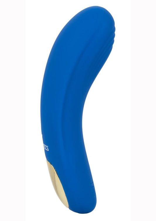 Slay #Temptme Silicone Rechargeable Bullet - Blue