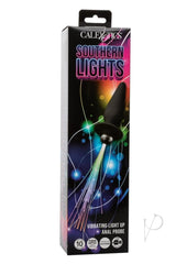 Southern Lights Rechargeable Silicone Vibrating Light Up Anal Probe - Black