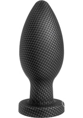 Spark Silicone Butt Plug - Large - Carbon Fiber - Black - Large