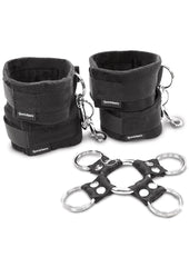 Sportsheets Hog Tie and Cuff - Black - 5 Piece/Set