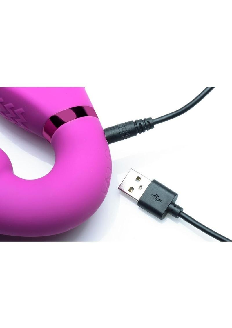 Strap U Evoke Ergo Fit Inflatable and Vibrating Silicone Strapless Strap-On with Remote Control