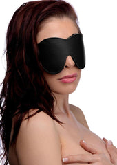 Strict Black Fleece Lined Blindfold