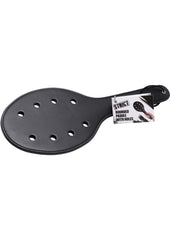 Strict Deluxe Rounded Paddle with Holes - Black