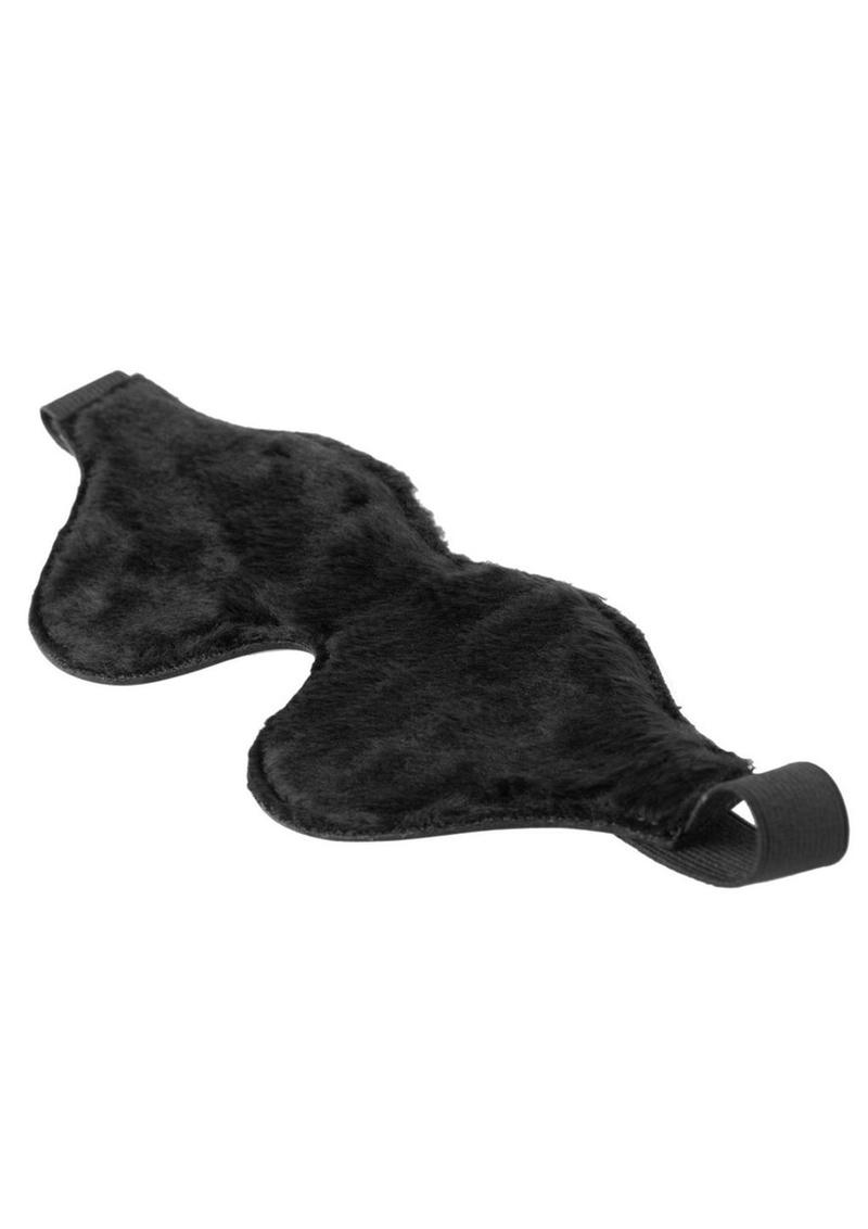 Strict Leather Black Fleece Lined Blindfold