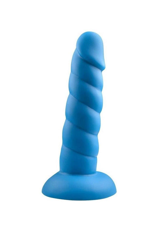 Suga' Daddy Silicone Dildo - Blue - 5.5in