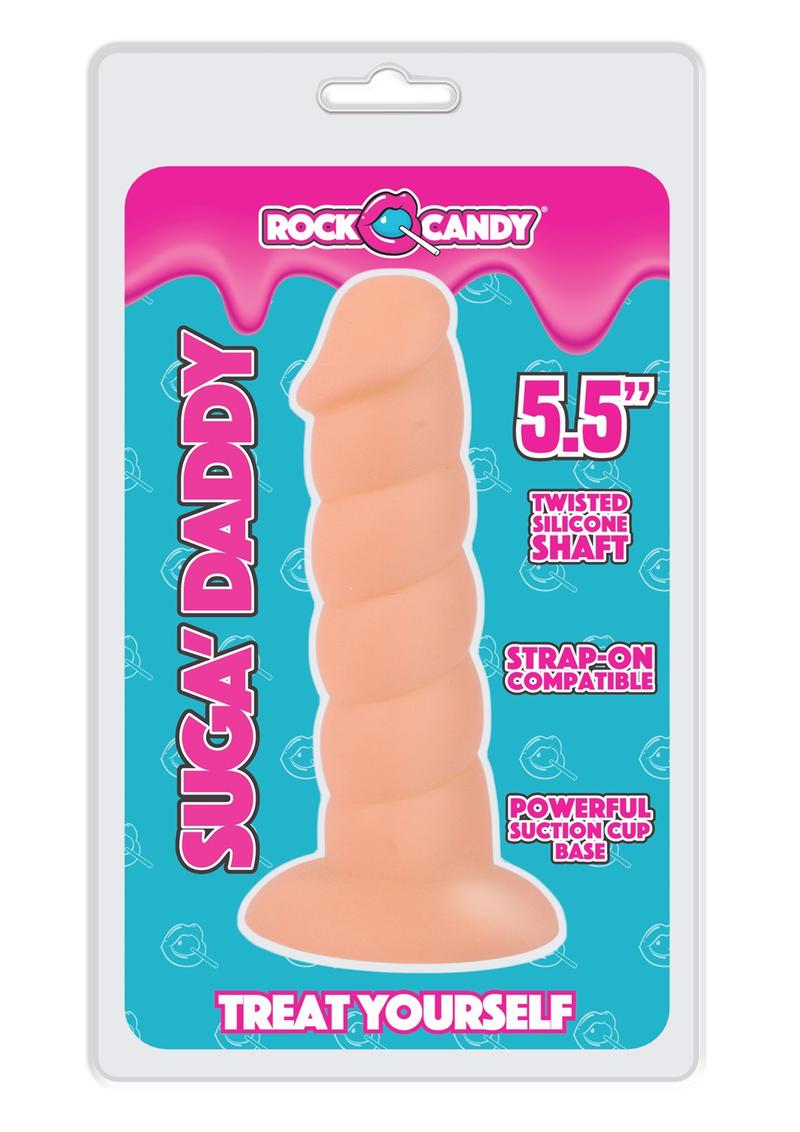 Suga' Daddy Silicone Dildo - Vanilla - 5.5in