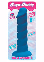 Suga' Daddy Silicone Dildo - Blue - 8in