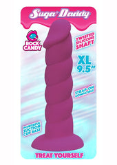 Suga' Daddy Silicone Dildo - Purple - 9.5in