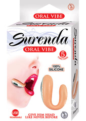 Surenda Silicone Oral Vibe Rechargeable Vibrator - Vanilla