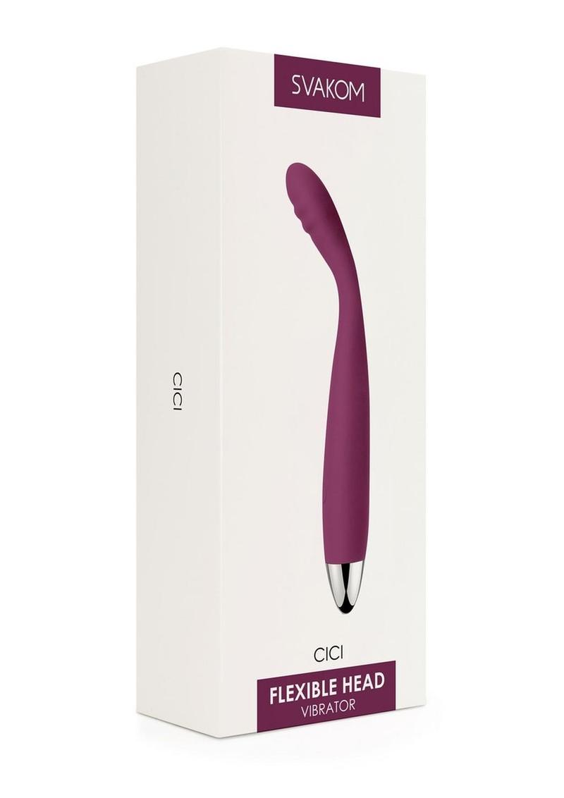 Svakom Cici Silicone Clitoral Stimulator - Purple/Silver/Violet