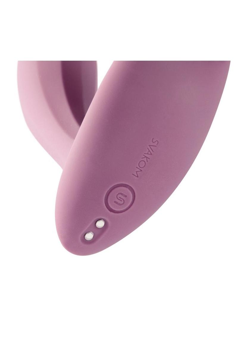 Svakom Erica Rechargeable Silicone App Compatible Dual Vibrator with Clitoral Stimulator and Remote