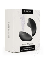 Svakom Pulse Galaxie App Compatible Rechargeable Silicone Clitoral Stimulator with Remote - Black/Midnight