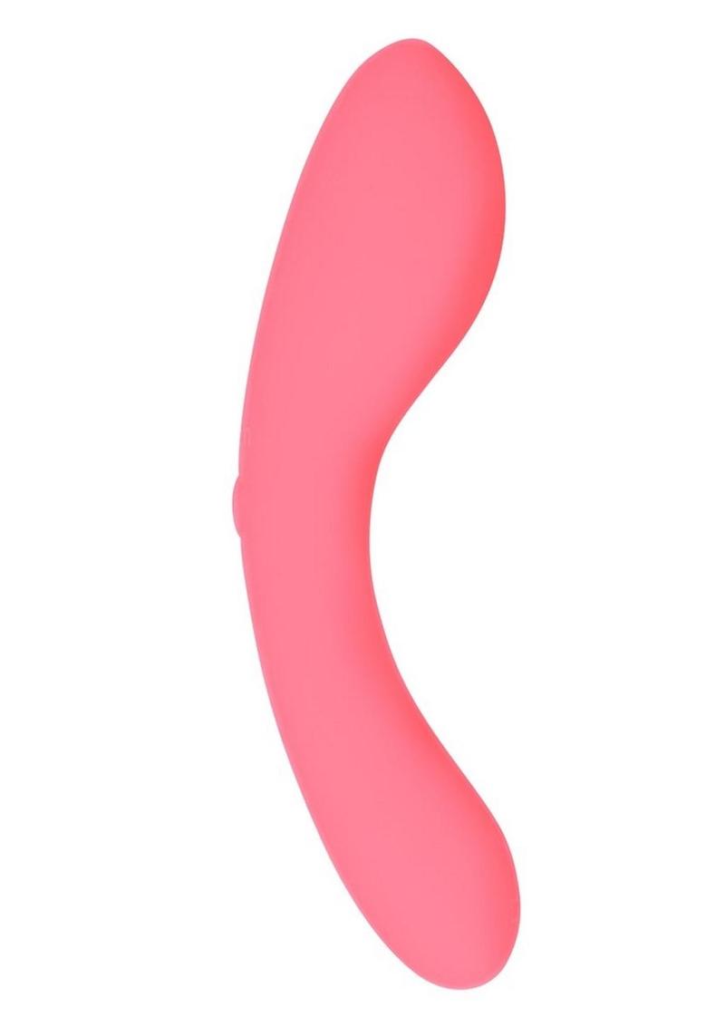 Swan Mini Swan Wand Rechargeable Silicone Glow In The Dark Massager - Glow In The Dark/Pink